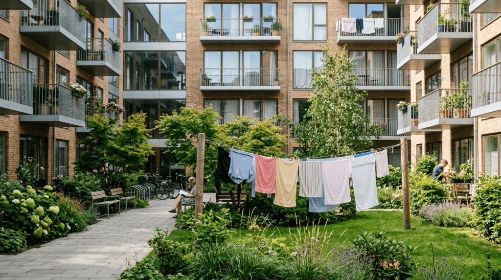 Tender en el patio comunitario: ¿es legal según la LPH?