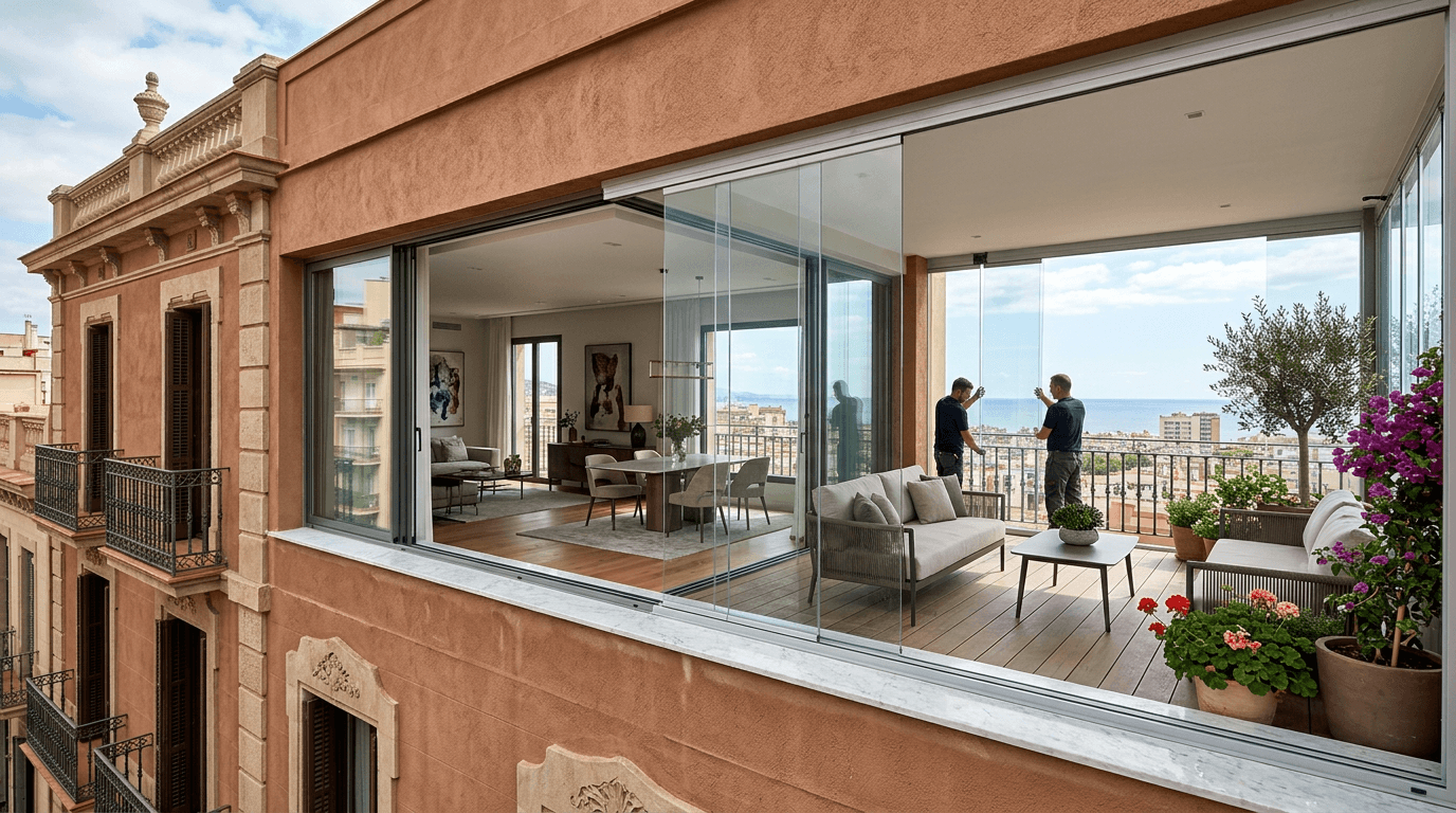 Cerramiento de terrazas: acuerdo unánime necesario para ampliar vivienda